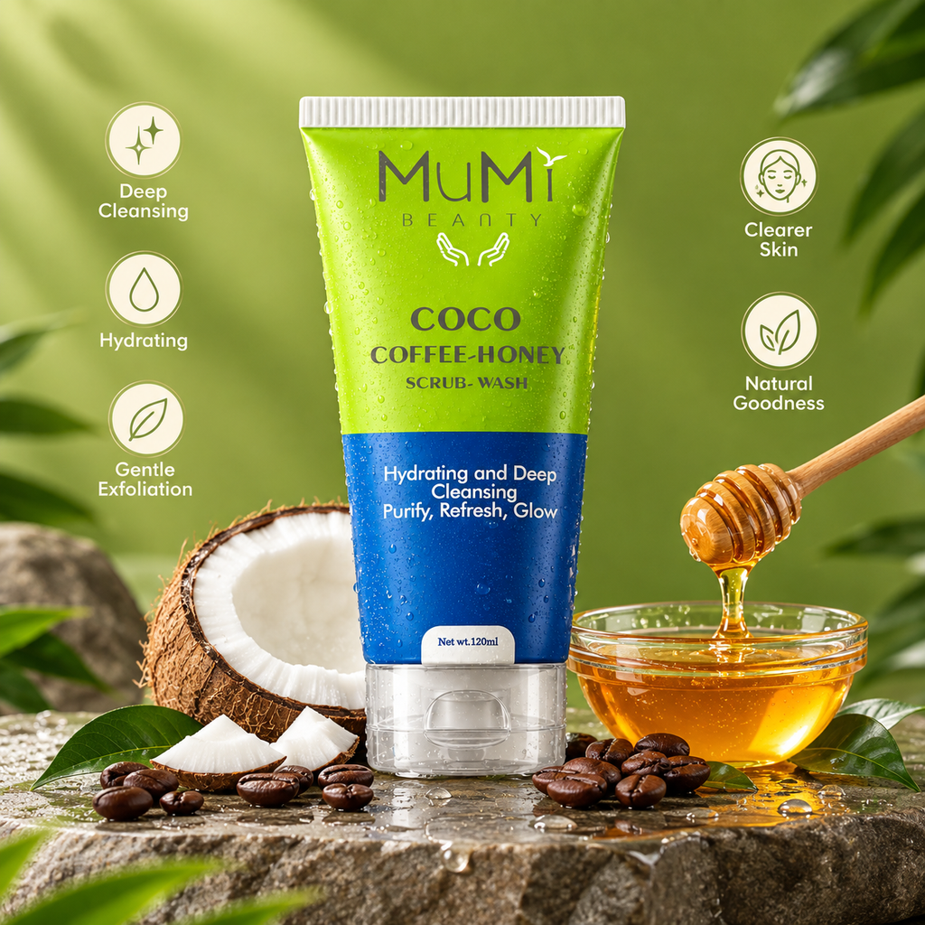 MUMI Beauty COCO COFFEE HONEY Face Wash For Men's And Women's. For Hydrating & Deep Cleansing. Purify, Refresh & Glow.