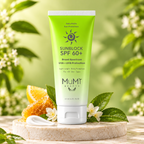 Sunblock SPF 60+. Broad Spectrum UVA + UVB Protection. Light Weight Daily protection For All Skin Types.
